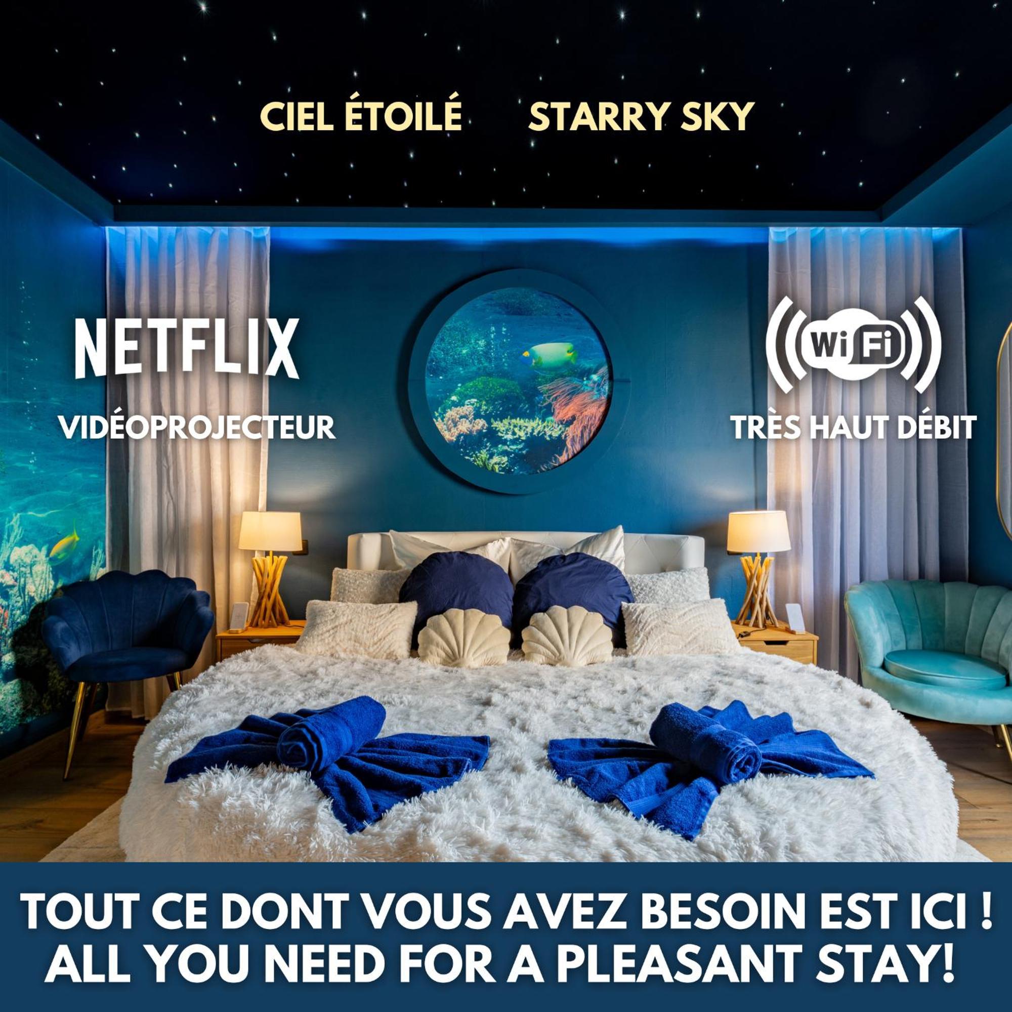 Lit Rond Tres Grand Et Confortable - Garage Possible Ou Parking Gratuit Rue - Gare 2 Min Et Ville 4 Min En Tram - Ciel Etoile - Netflix Videoprojecteur - Luxe Et Evasion Strasbourg Bagian luar foto