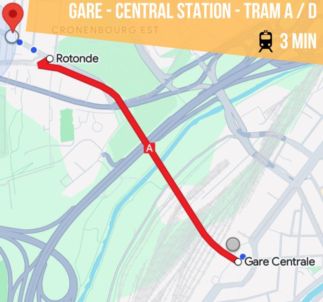 Lit Rond Tres Grand Et Confortable - Garage Possible Ou Parking Gratuit Rue - Gare 2 Min Et Ville 4 Min En Tram - Ciel Etoile - Netflix Videoprojecteur - Luxe Et Evasion Strasbourg Bagian luar foto